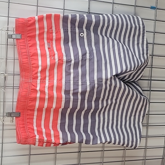 Maamgic Men's Swim Trunks 🏊‍♀️ Size XXL Gray and White and peach 🍑 - Picture 2 of 6